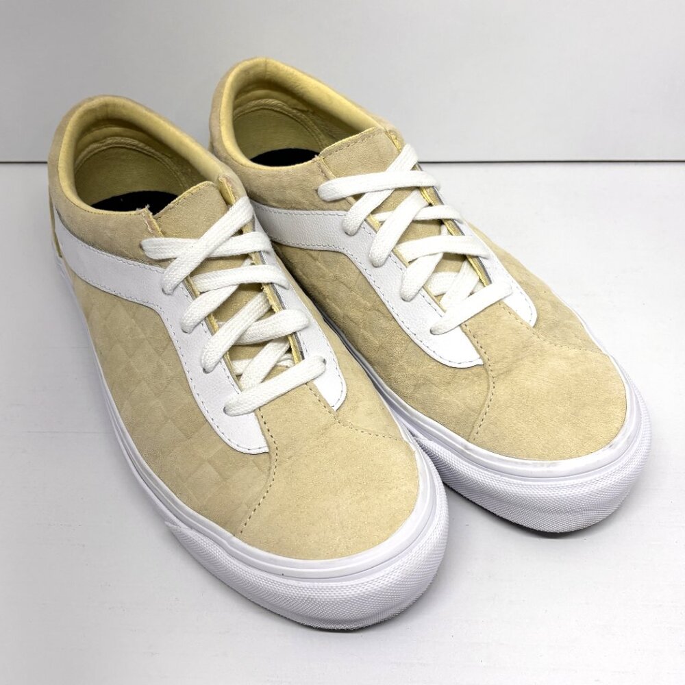 Vans Off The Wall Old Skool Suede Sneakers Golden Yellow with White W 8.5/ M 7.0 - Picture 2 of 11